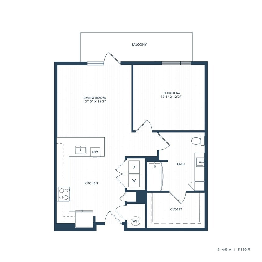Floor Plan - Studio ADA