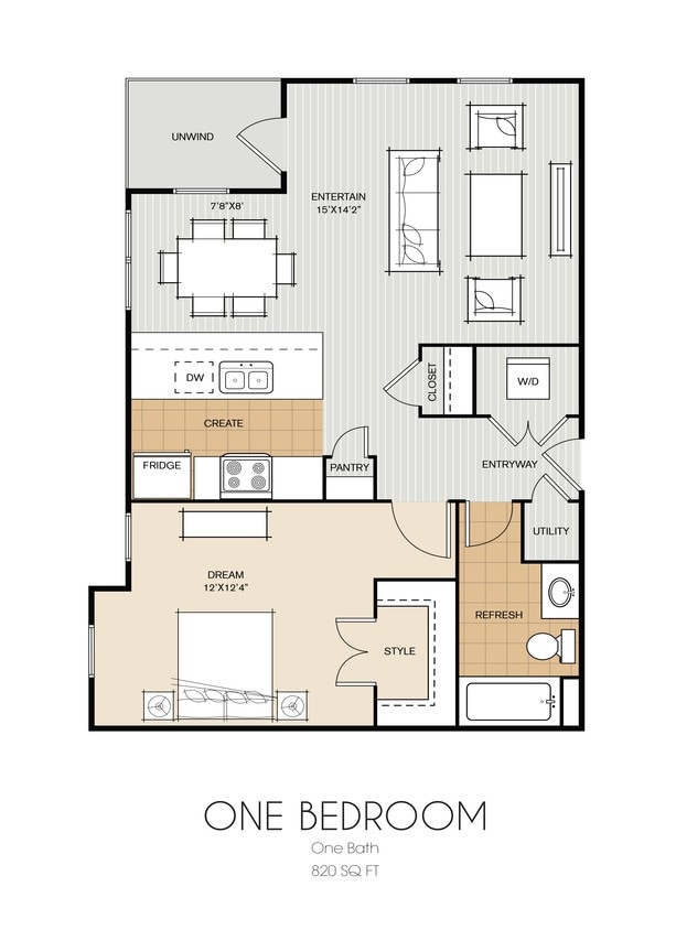 riverwalkapartments_fp-1.jpg - A2 1 Bedroom - 1 Bedroom, 1 Bathroom