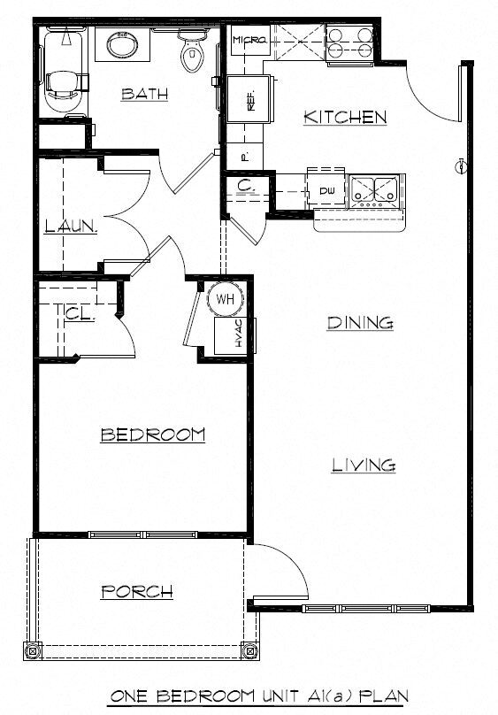 Floor Plan - One bedroom