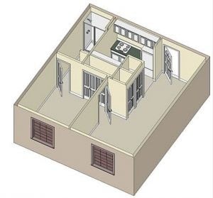Floor Plan - One Bedroom Phase I