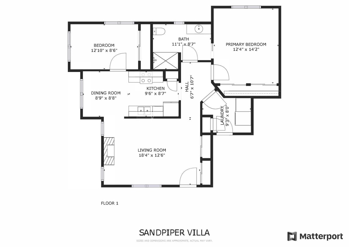 Does not show garage and HVAC rm - Sandpiper Villa