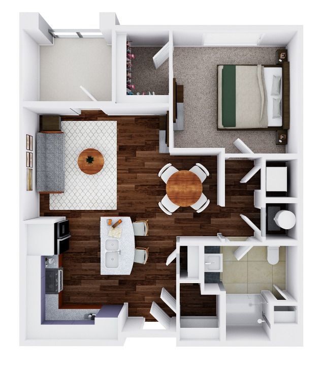 Monet 1B-P | 1 bed / 1 bath - Monet "Deluxe"