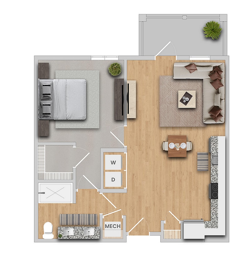 Alpine IL | 1x1 | 751 sf - Alpine