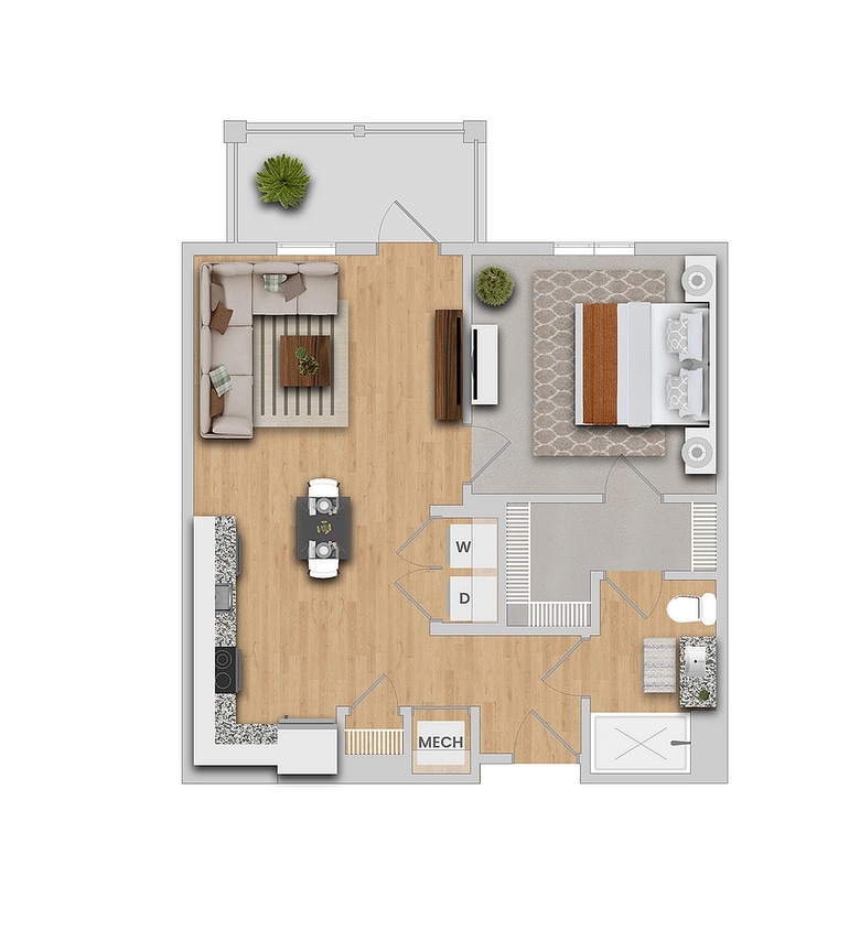 Ashe | 1x1 | 724 sf - Ashe