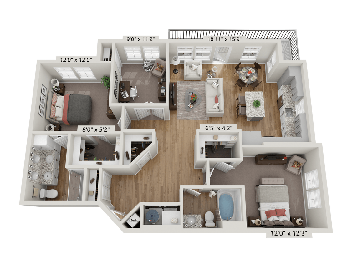 Floor Plan - B4 - Sapphire
