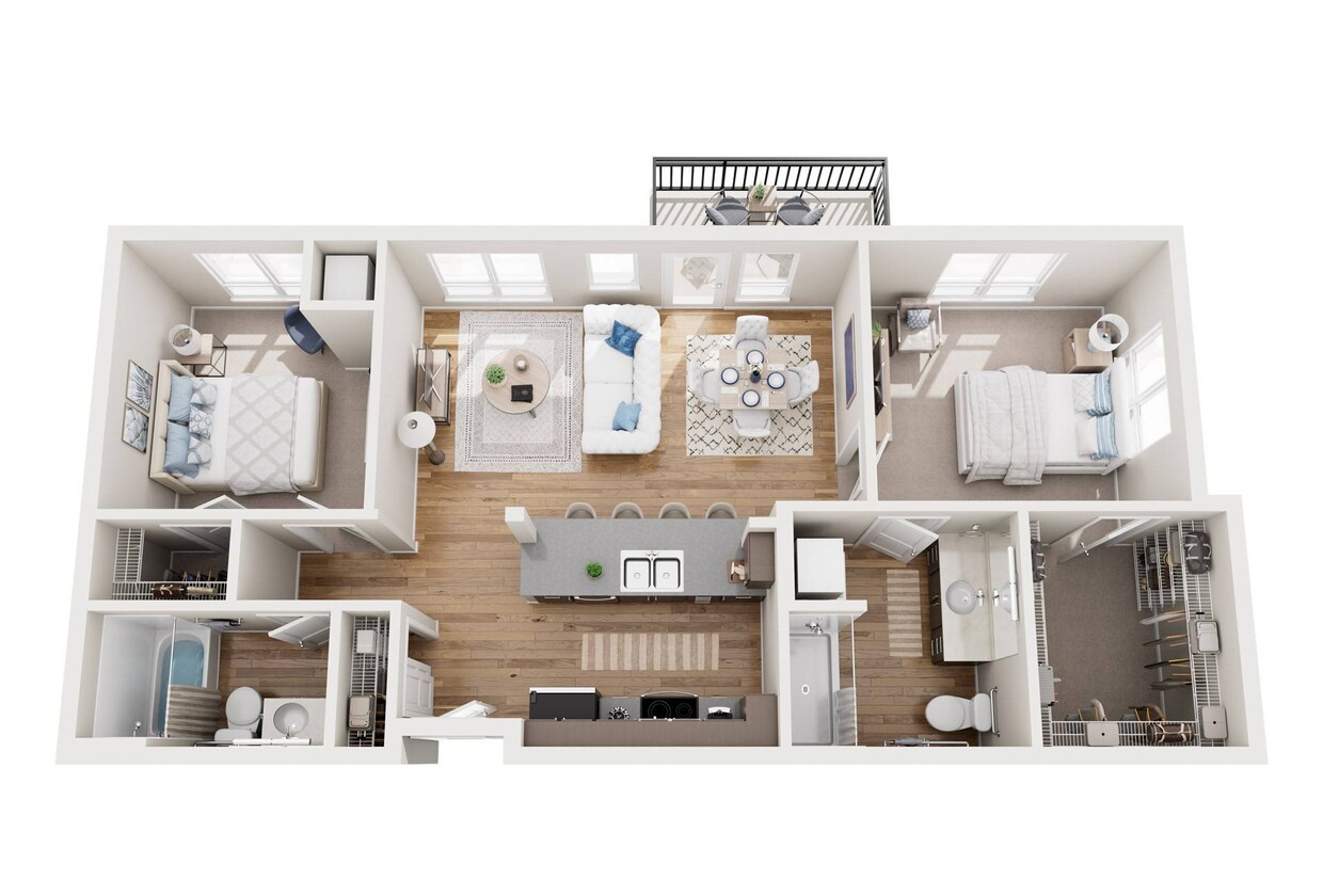 Floor Plan - 2x2 - 3.5