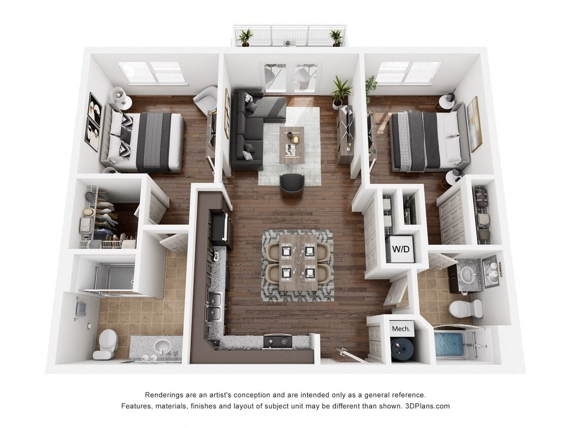 Floor Plan - Two Bedroom