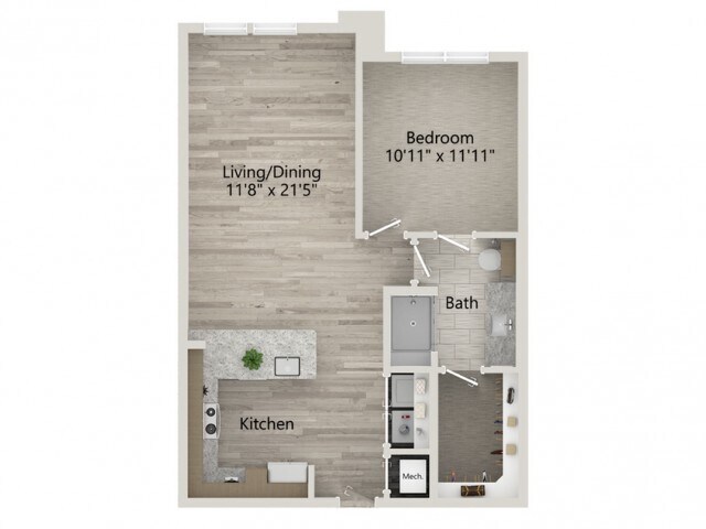 Floor plans are artist’s rendering. All dimensions are approximate. Actual product and specifications may vary in dimension or detail. Not all features are available in every apartment. Prices and availability are subject to change. - A2A