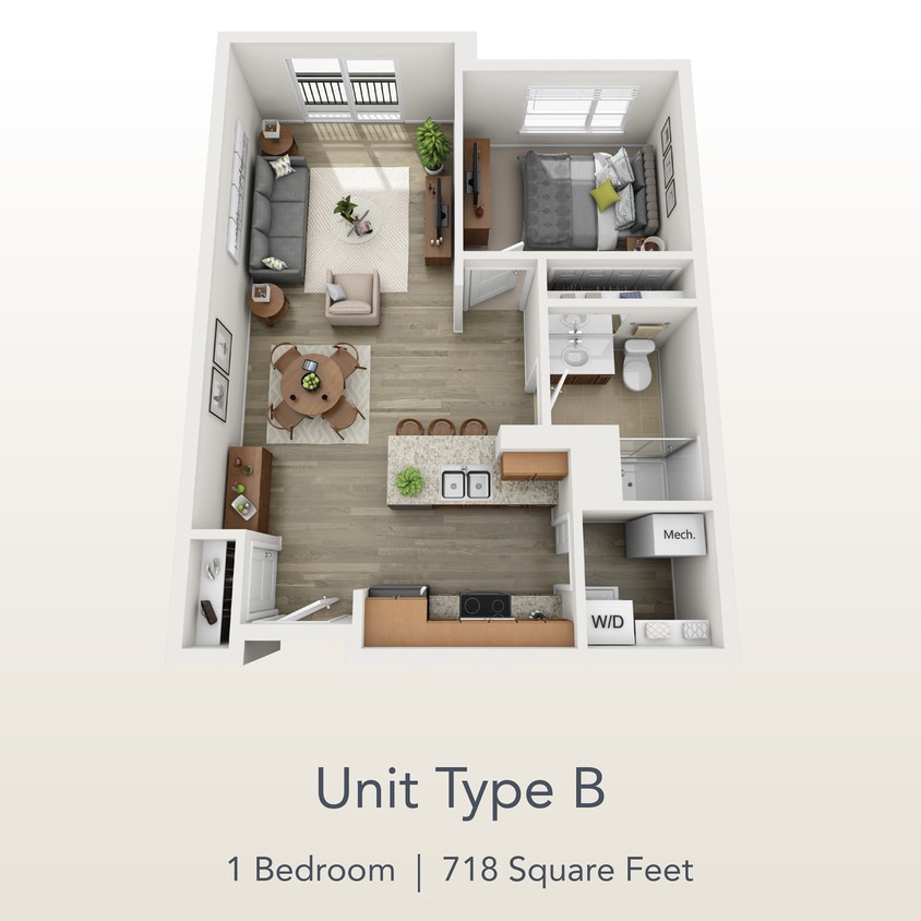 Floor Plan - 1x1