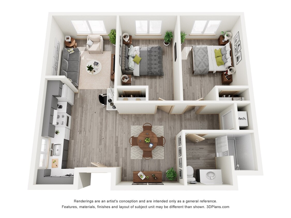 Floor Plan - Two Bedroom