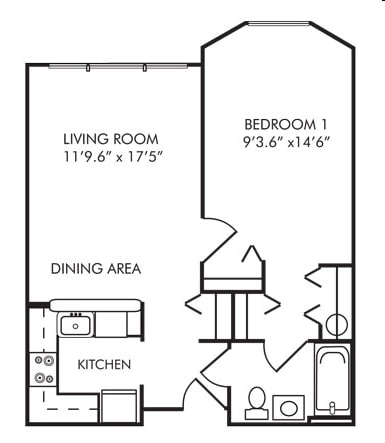 1BR/1BA - One Bedroom One Bath