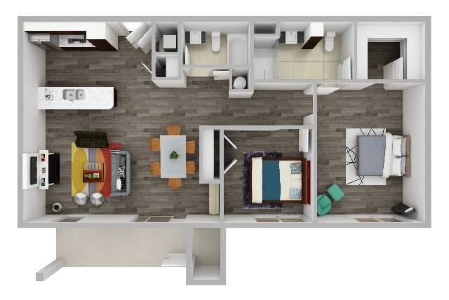 Pine 3D Floor Plan - Pine