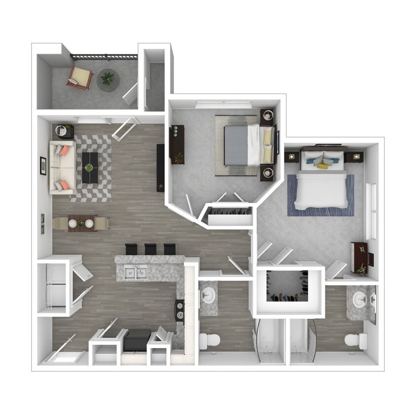 Floor Plan - The Anderson (60% Income Restrictions Apply)