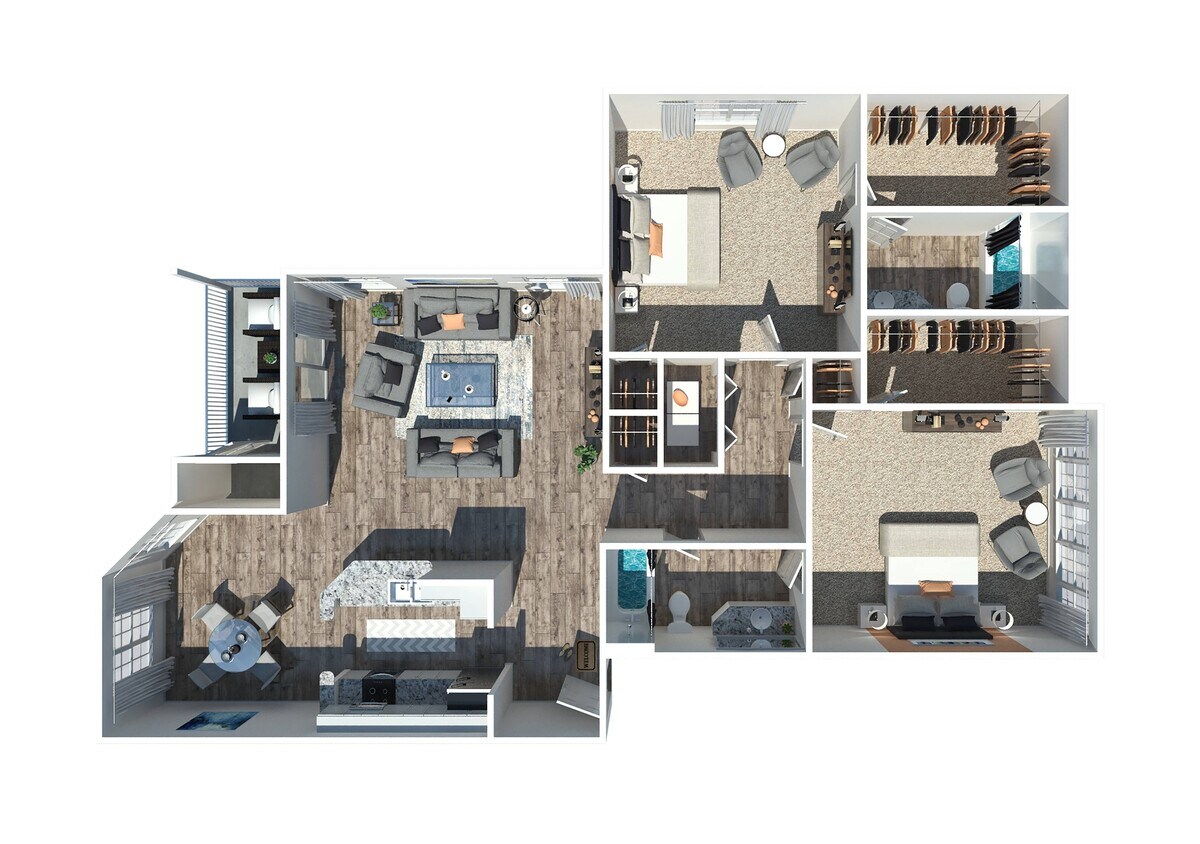 2 Bedroom 2 Bathroom - 2 Bedroom 2 Bath