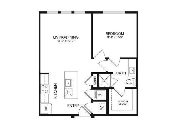 A1 Alt | 1 bed 1 bath | 700 sq ft - A1 ALT