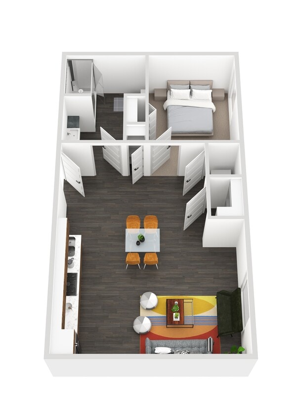 Floor Plan - Large One Bedroom