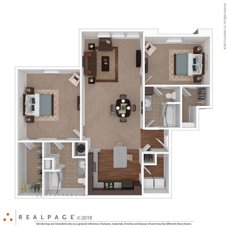 Floor Plan - 2 BD Craftsman Premier w/Sunroom