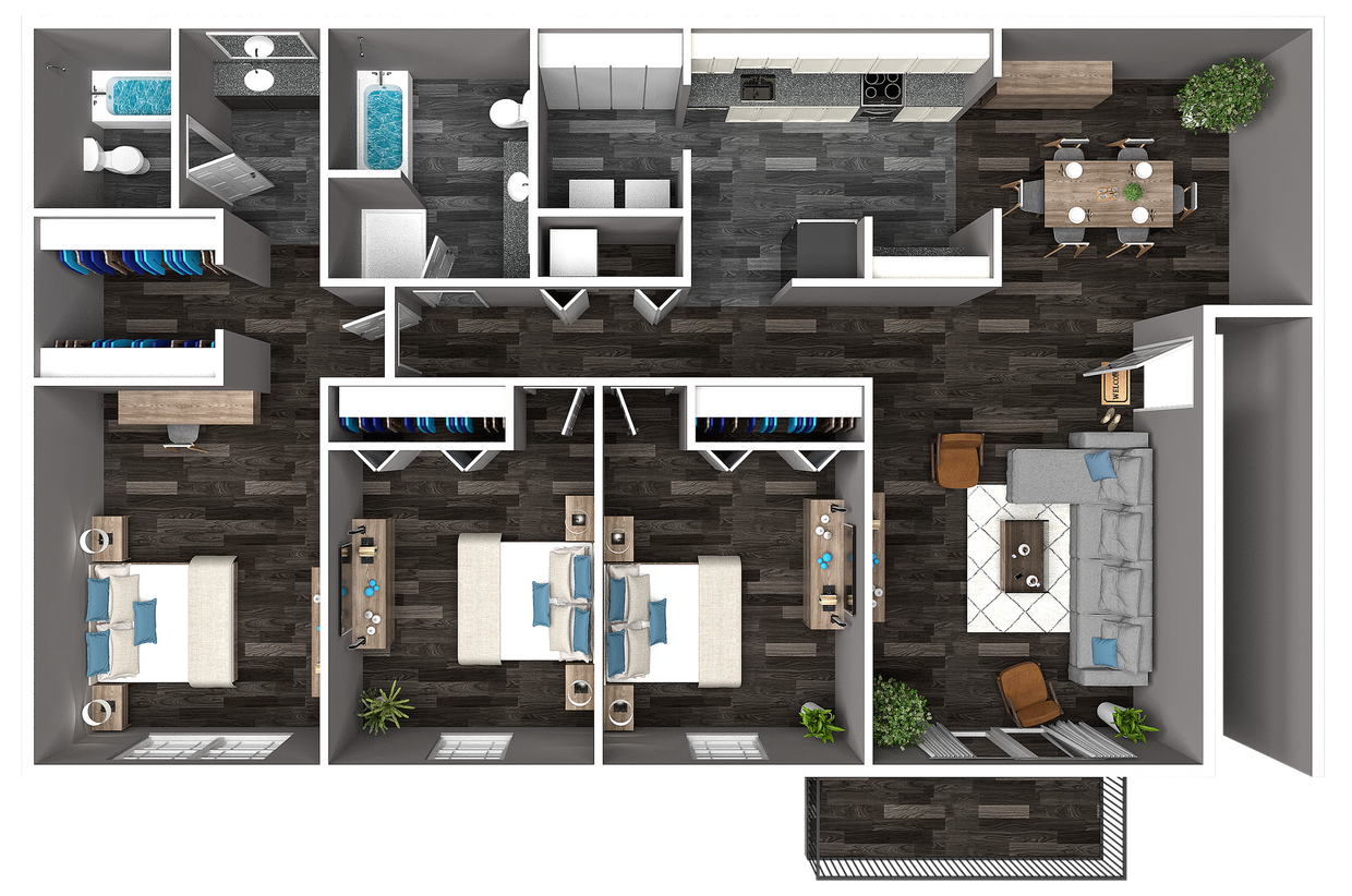 Three Bedroom - Jade
