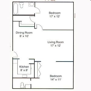 2BR/1.5BA - 2 Bedroom 1.5 Bath