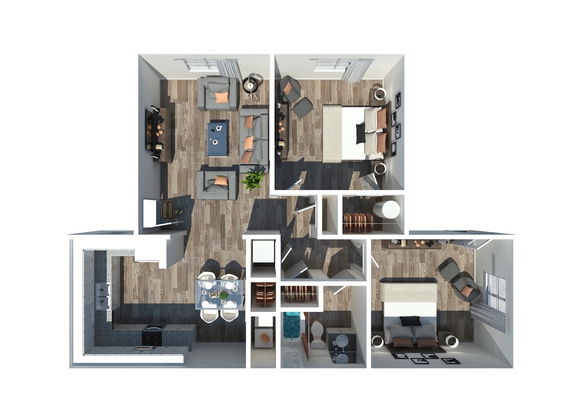 Two Bedroom - Huntley North 2 Bedroom 1 Bath