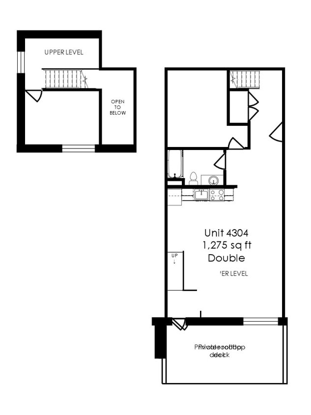 4304: $1745/m + utilities (avail now) - Double (1 Bath)