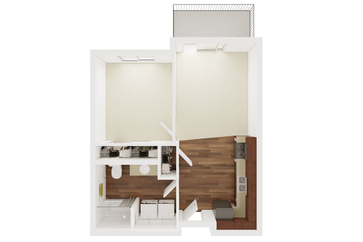 Floor Plan - One Bedroom