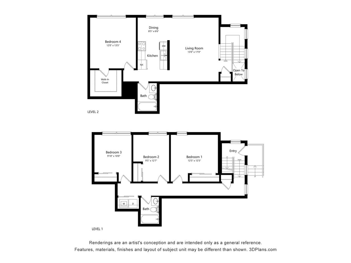 Floor Plan - 4 Bedroom Barclay