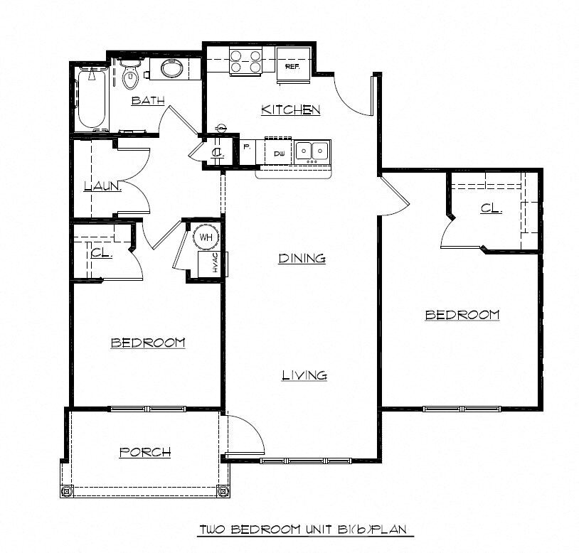 Floor Plan - Two Bedroom