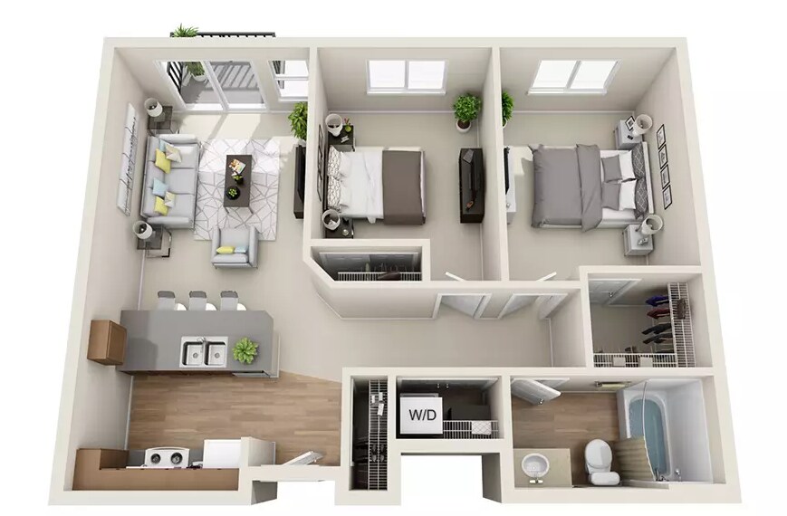 Floor Plan - 2x1 - C1