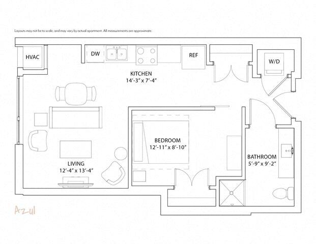 Floor Plan - Studio Azul