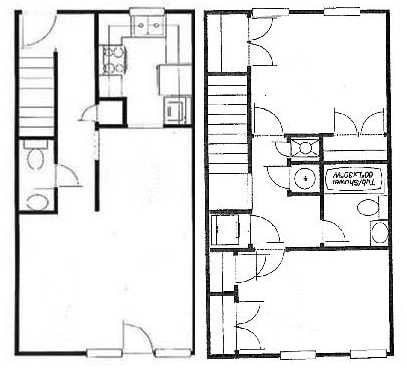 2BR/1.5BA Townhome - Pine