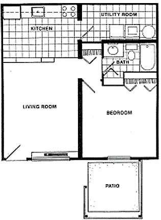 1BR/1BA - The Hampton