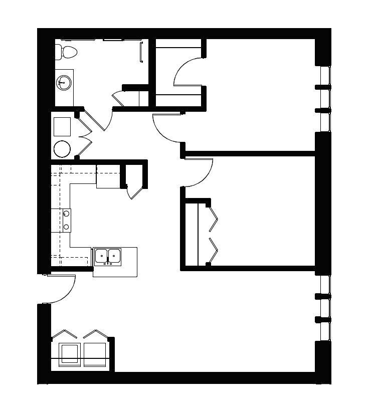 Floor Plan - The Minnie 60%