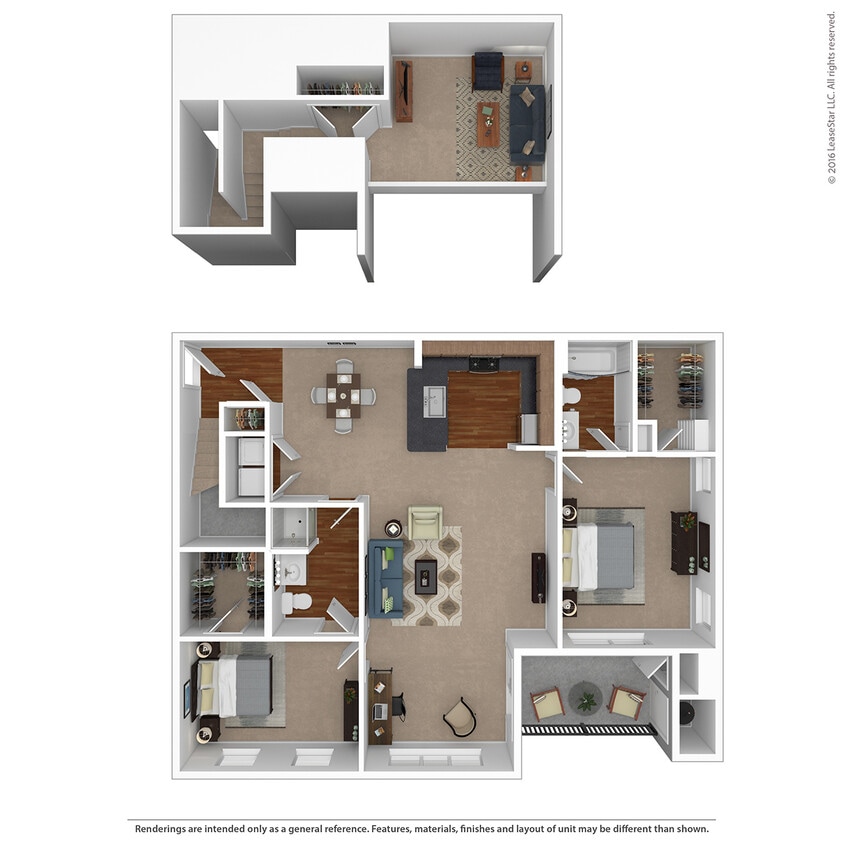 Floor Plan - Cameron Sunroom 1 Loft