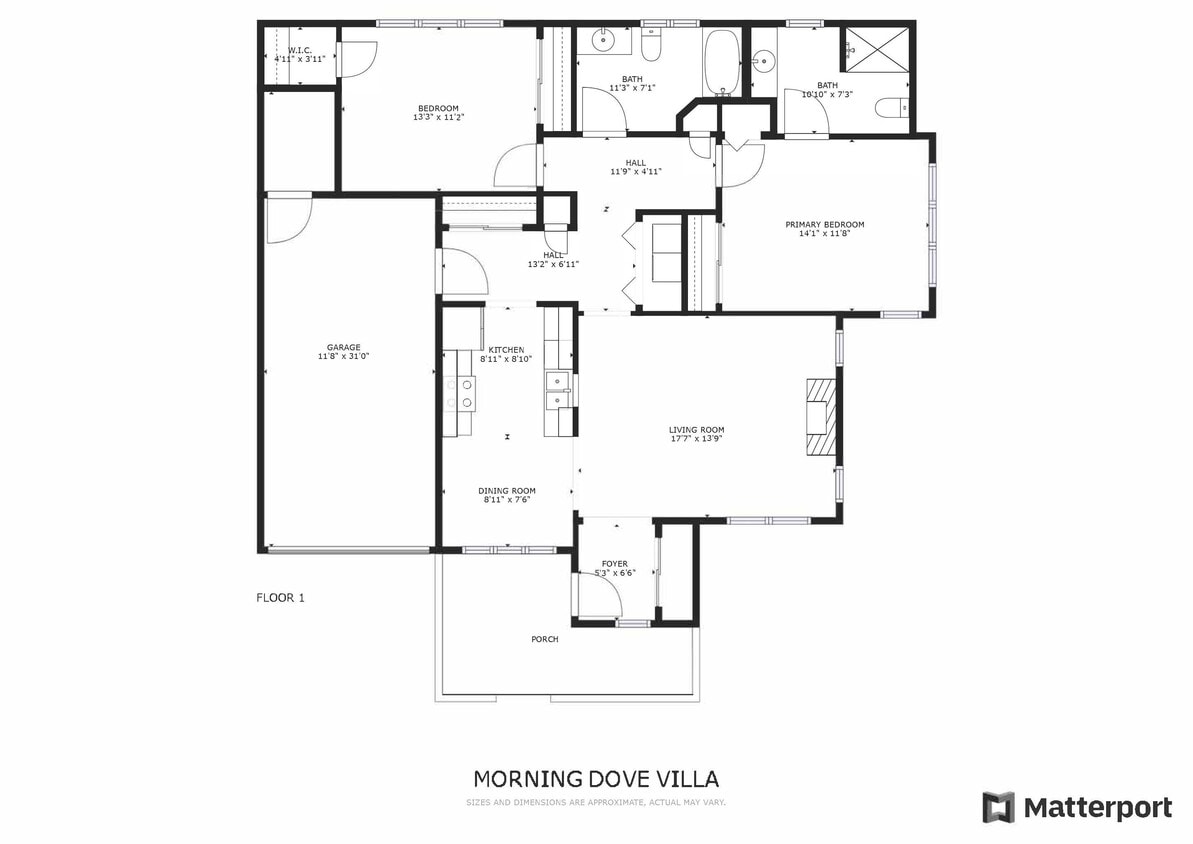Floor Plan - Morning Dove Villa