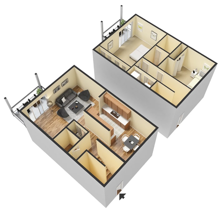 Floor Plan - Stratford Wood Townhome