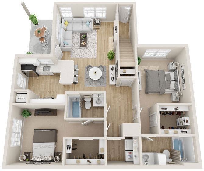 Floor Plan - Empire Renovated