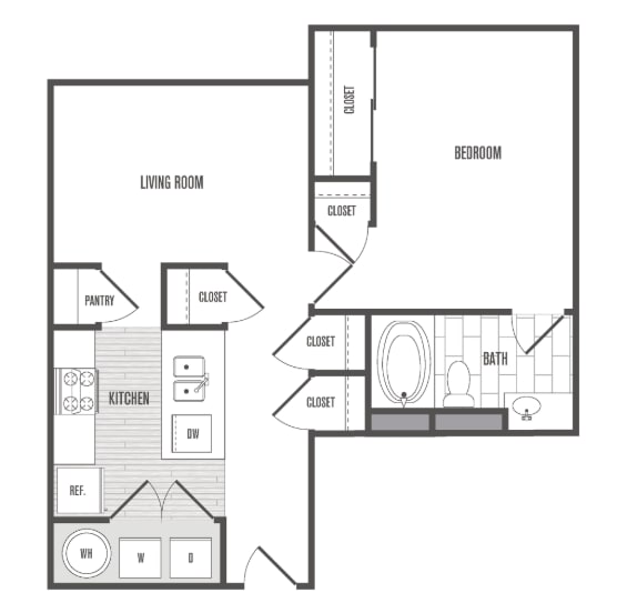 Floor Plan - 1x1