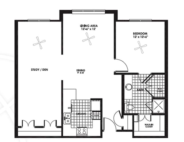 One Bedroom Study, Dallas TX - A4SR