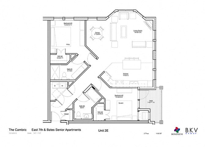 Floor Plan - Two Bedroom E