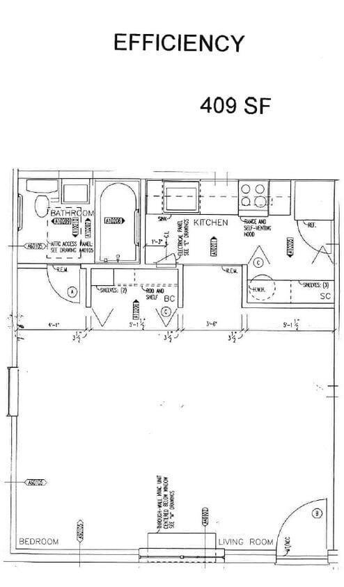 Floor Plan - Efficiency