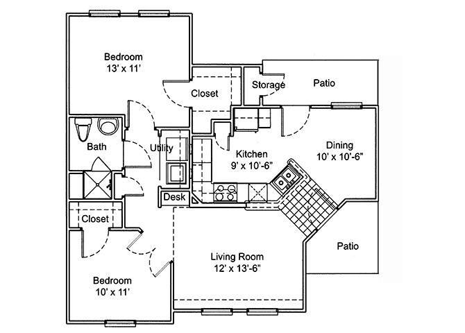 Floor Plan - Two Bedroom A