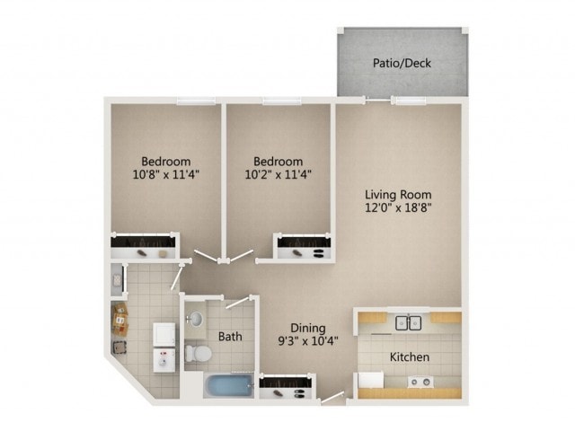 2 bedroom - B