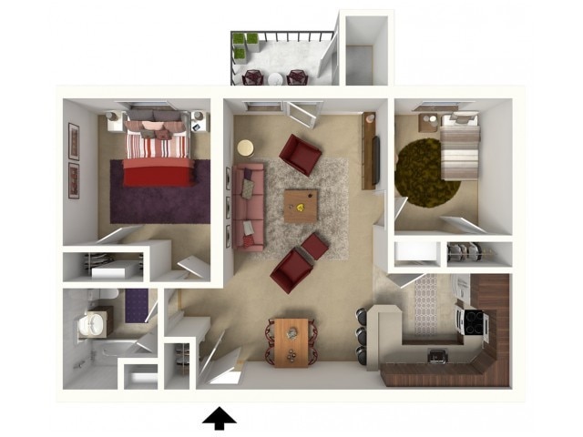 Two Bedroom, One Bath - Niagara