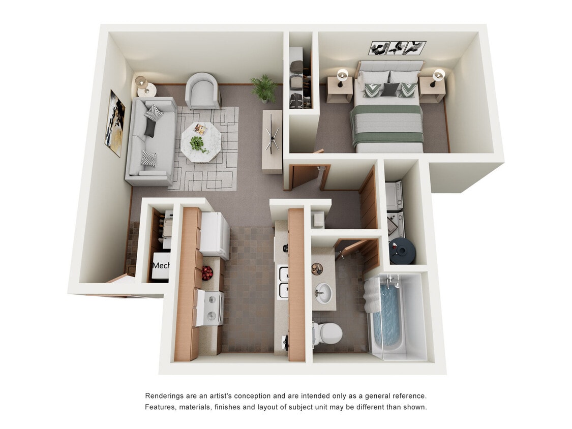 Floor Plan - 1x1