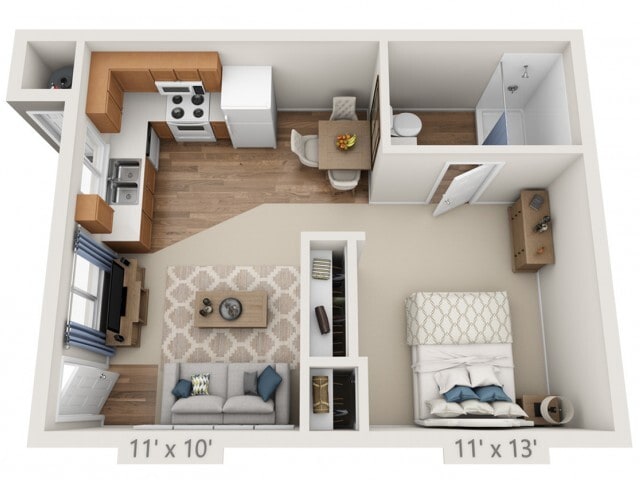 Floor plans are artist’s rendering. All dimensions are approximate. Actual product and specifications may vary in dimension or detail. Not all features are available in every apartment. Prices and availability are subject to change. - Presley