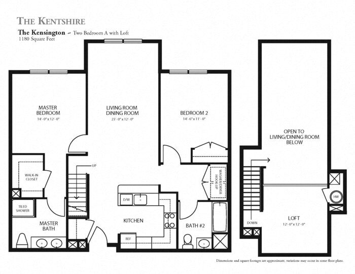 Floor Plan - The Kensington Loft