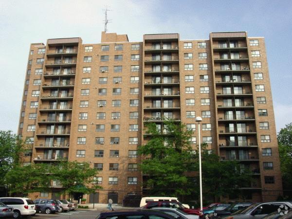 North facade from The Triangle - Abington Arms Apartments