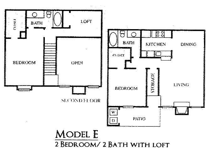 2BR/2BA - 2BR, 2BTH - E