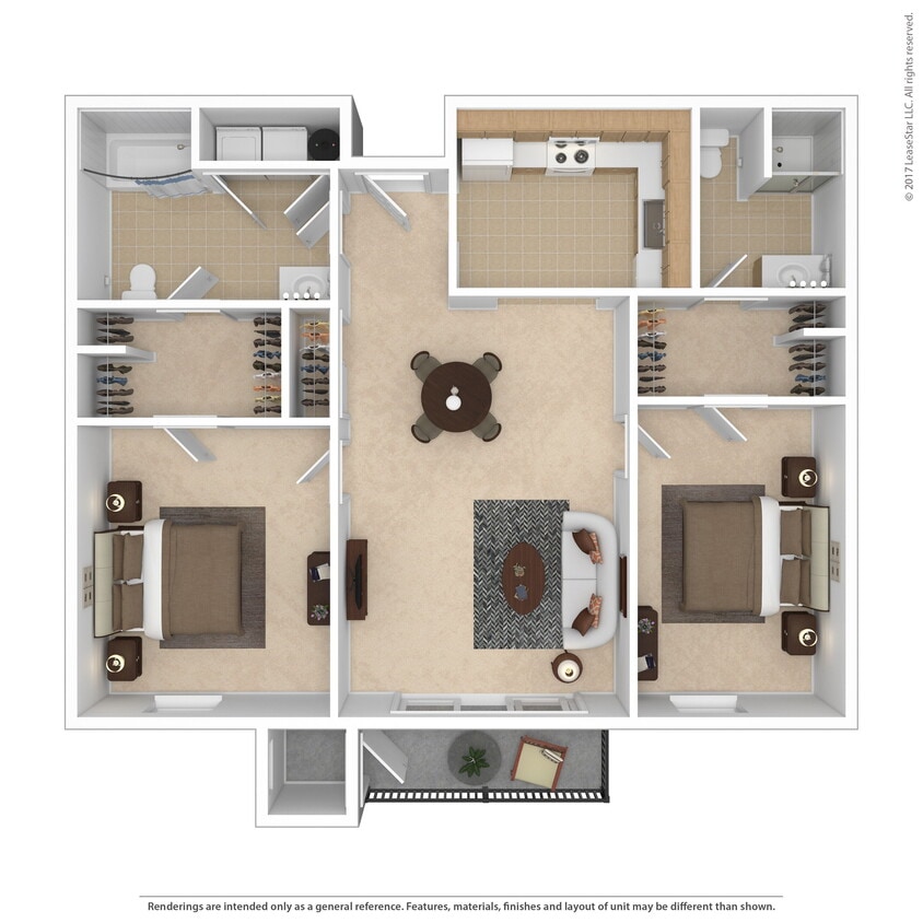 Floor Plan - 2 Bedroom Craftsman